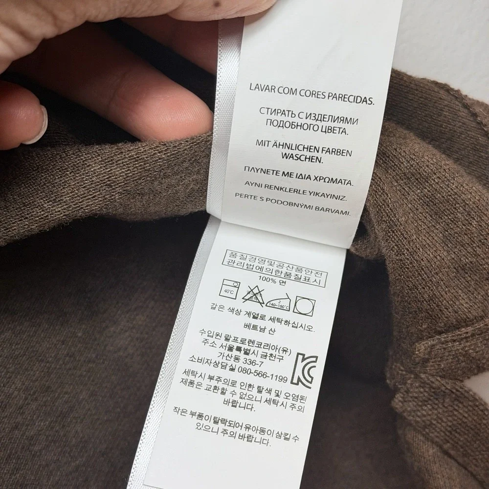 Polo Ralph Lauren Mens L Brown Classic Fit Cotton Polo Shirt White Pony Logo